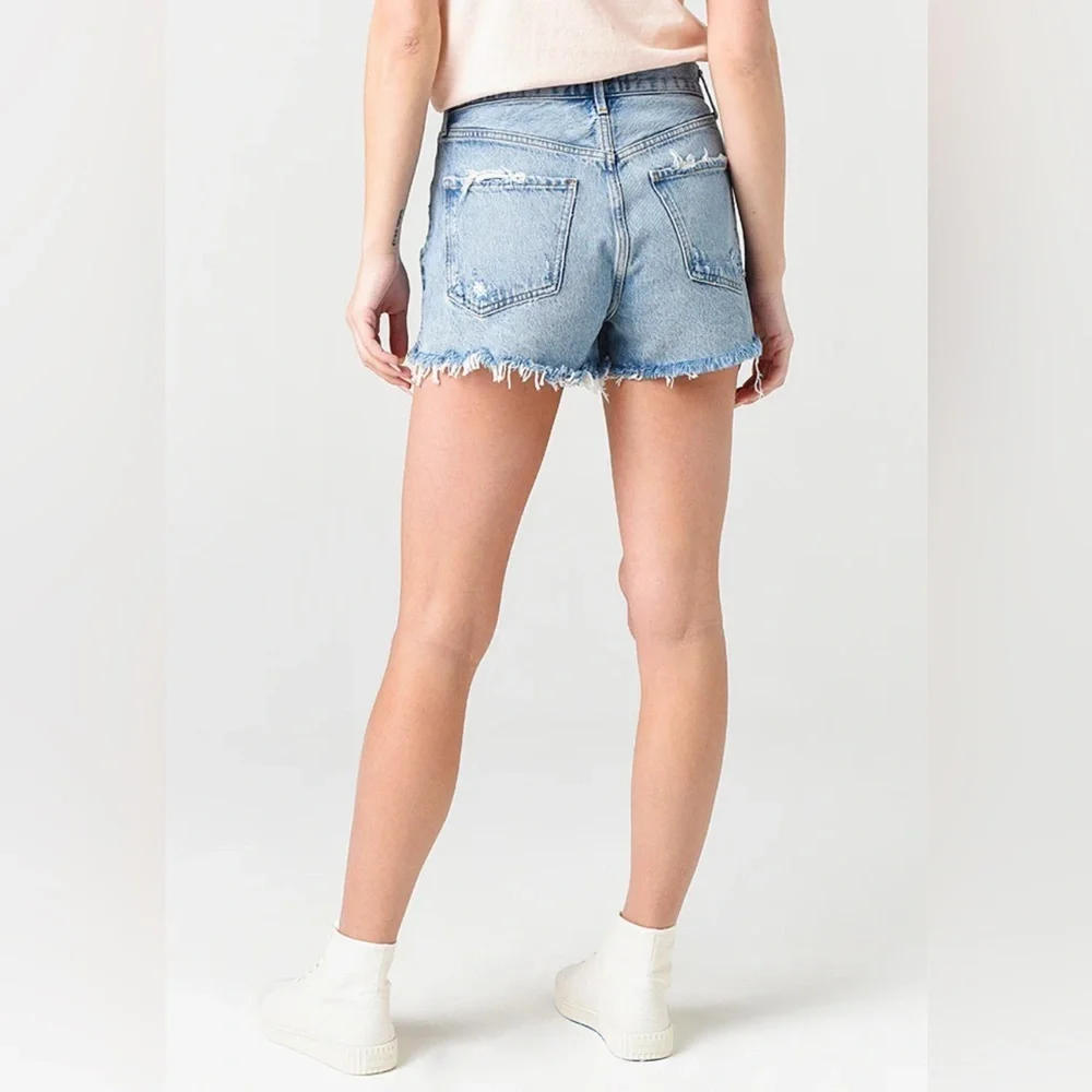AGOLDE JADEN HI RISE CUT OFF SHORT Size 26 - Picture 2 of 9